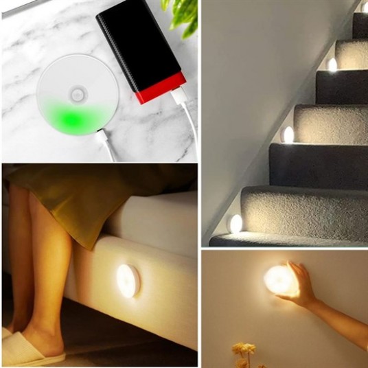 Sensörlü Mıknatıslı Yapışkanlı - Çekmece - Dolap Köşe Aydınlatıcı Kablosuz Şarjlı Led Spot Mutfak Lamba Sensörlü Mıknatıslı Yapışkanlı - Çekmece - Dolap Köşe Aydınlatıcı Kablosuz Şarjlı Led Spot Mutfak Lamba