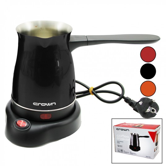 CRW-7101-A-B-R İNOX MİX SİYAH - ROSE-GÜL - BORDO ÇELİK CEZVE KAHVE MAKİNESİ 6 FİNCAN KAPASİTELİ 600W CRW-7101-A-B-R İNOX MİX SİYAH - ROSE-GÜL - BORDO ÇELİK CEZVE KAHVE MAKİNESİ 6 FİNCAN KAPASİTELİ 600W