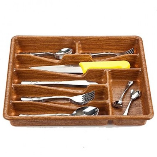 KÜÇÜK - AHŞAP RENK - 7 BÖLMELİ ÇEKMECE İÇİ KAŞIKLIK 36X32CM KÜÇÜK - AHŞAP RENK - 7 BÖLMELİ ÇEKMECE İÇİ KAŞIKLIK 36X32CM