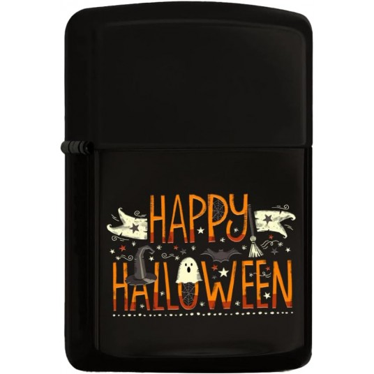 Gift Happy Halloween Tasarımlı Renkli Baskılı Siyah Benzinli Metal Çakmak Gift Happy Halloween Tasarımlı Renkli Baskılı Siyah Benzinli Metal Çakmak