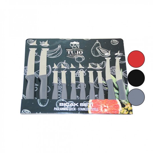 10LU TIRTIRLI BIÇAK SETİ 2AD 12.5CM EKMEK 2AD 10CM SEBZE 6AD 6.5CM MEYVE 10LU TIRTIRLI BIÇAK SETİ 2AD 12.5CM EKMEK 2AD 10CM SEBZE 6AD 6.5CM MEYVE