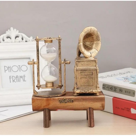Gramafon Kum Saati Retro Vintage Müzik Severler için Ev Masaüstü Dekorasyon Doğum Günü Noel Yeni Yıl Hediyeleri 15cm (Gramafon) Gramafon Kum Saati Retro Vintage Müzik Severler için Ev Masaüstü Dekorasyon Doğum Günü Noel Yeni Yıl Hediyeleri 15cm (Gramafon)
