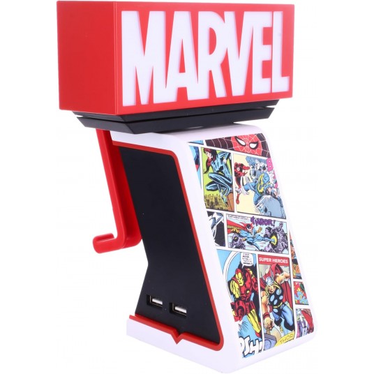 Ikon Marvel Logo Controller/Smartphone-Halter | Tischdeko Fanartikel Lifestyle LED Designbeleuchtung Ikon Marvel Logo Controller/Smartphone-Halter | Tischdeko Fanartikel Lifestyle LED Designbeleuchtung